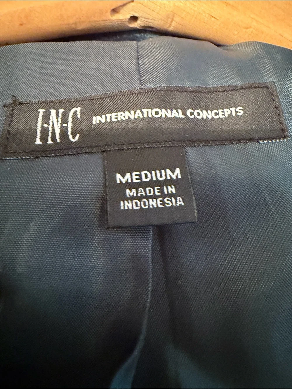 INC International Concepts Green Velvet Blazer